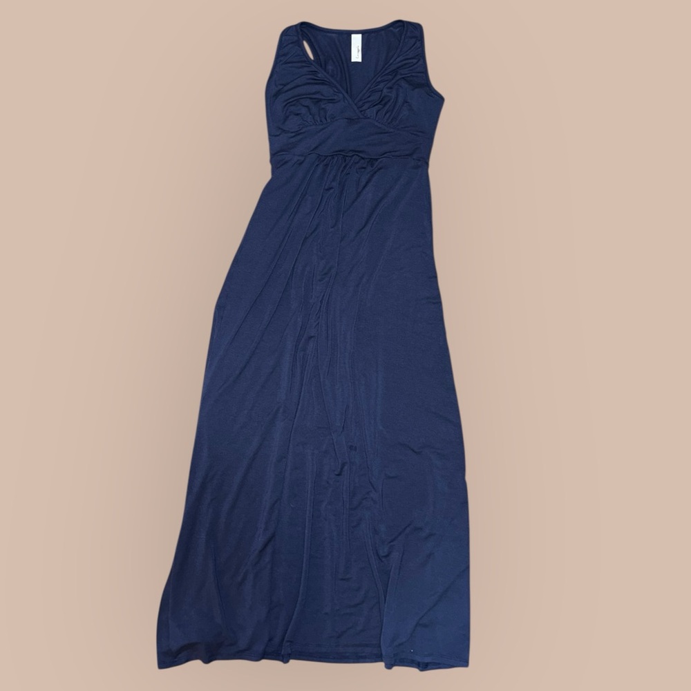 Elegant Navy Blue Maxi Dress